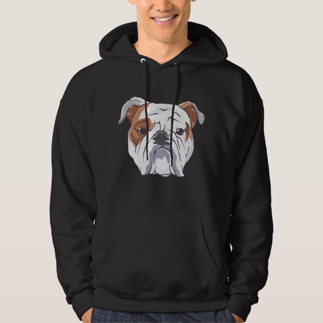 English Bulldog Hoodie (Front)