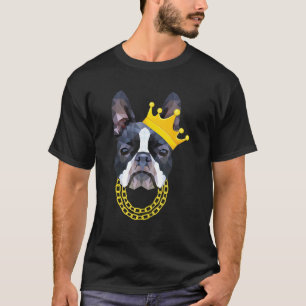 English Bulldog I Dog Mum Dad I Cool King Design T-Shirt