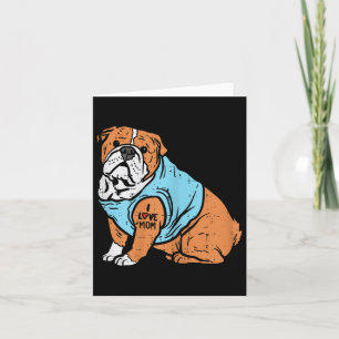 English Bulldog I Love Mum Tattoo Dog Lover Owner  Card