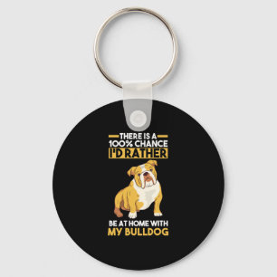 English Bulldog Key Ring