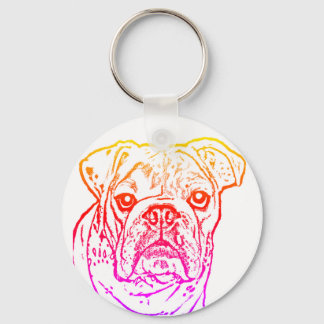 English bulldog keychain