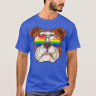 English Bulldog LGBT Gay Pride for Men Women Boys T-Shirt
