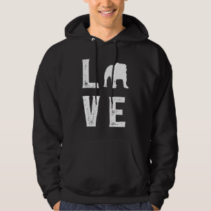 English bulldog Love 1 Hoodie