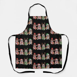 English Bulldog Lover Christmas Dog Mum Xmas Gift  Apron