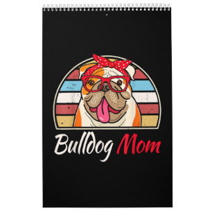 English Bulldog Lover Gifts Bulldog Mum Dad Calendar