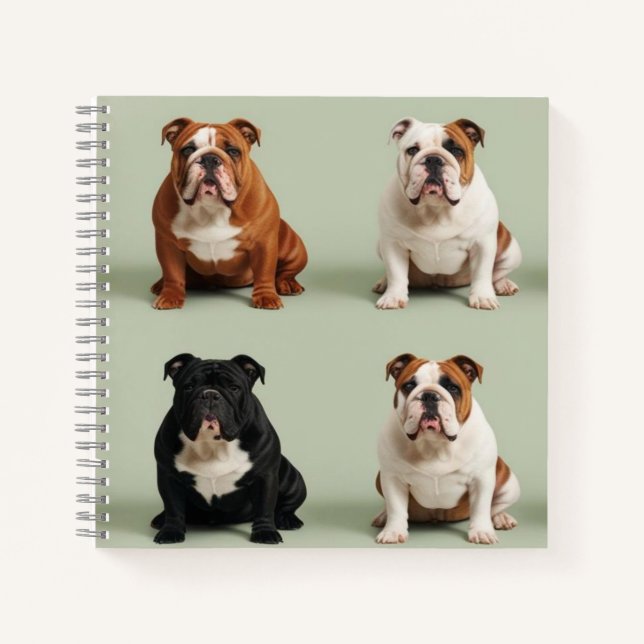 English Bulldog Notebook (Front)