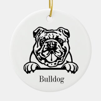 English bulldog ornament
