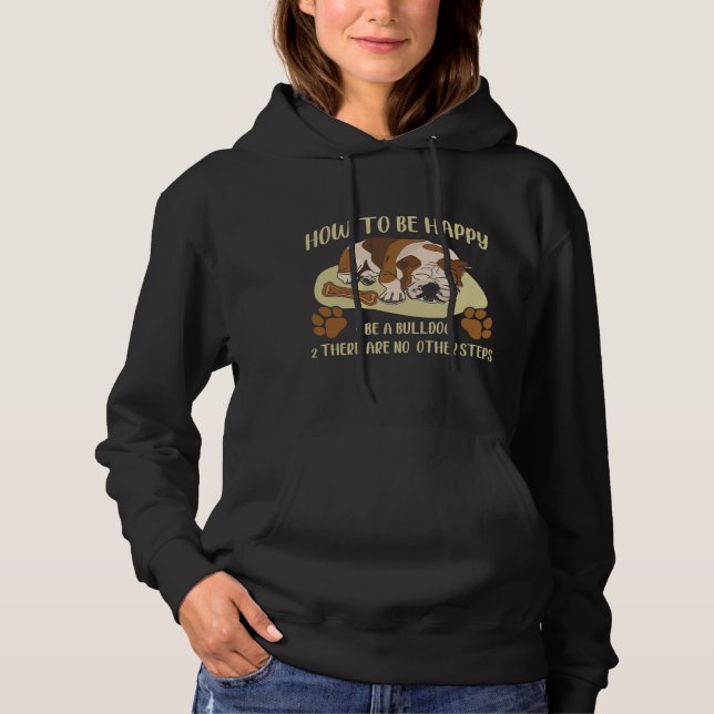 English Bulldog Owner Funny Animal Dog Lover Hoodie (Front)