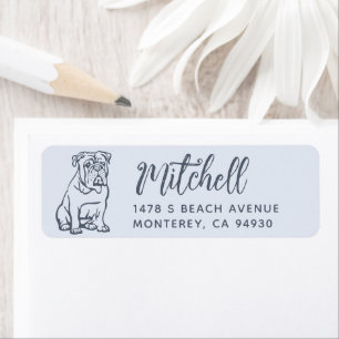 English Bulldog Owner Return Address Dog Owner