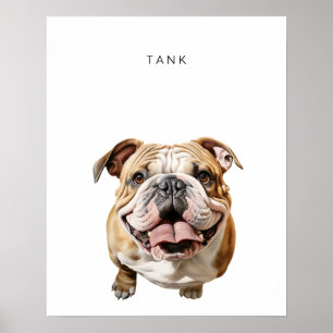 English Bulldog Personalised Print