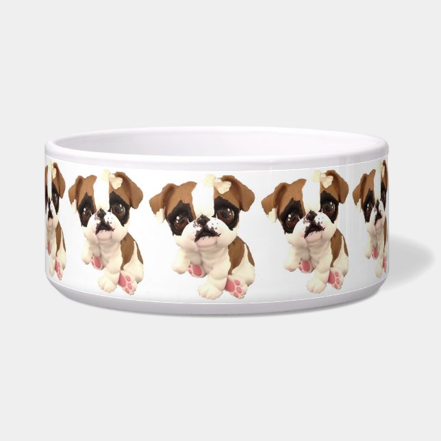 English Bulldog Pet Bowl (Right)