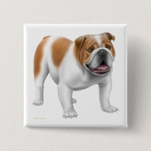 English Bulldog Pin (Front)