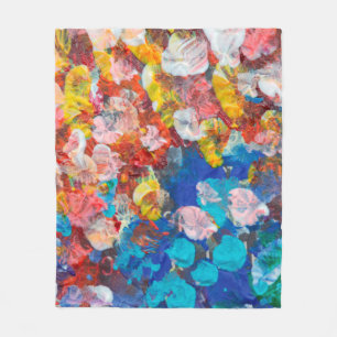 english bulldog portrait intellectual artart,graff fleece blanket