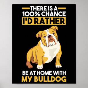 English Bulldog  Poster