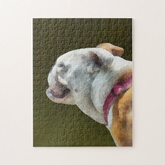 English Bulldog Profile Jigsaw Puzzle (Vertical)