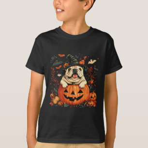 English Bulldog Pumpkin Halloween Thanksgiving Men T-Shirt