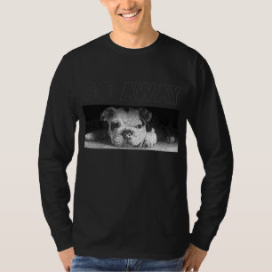 English Bulldog Puppy Social Distancing Go Away T-Shirt