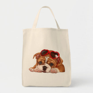 English Bulldog Puppy Tote Bag