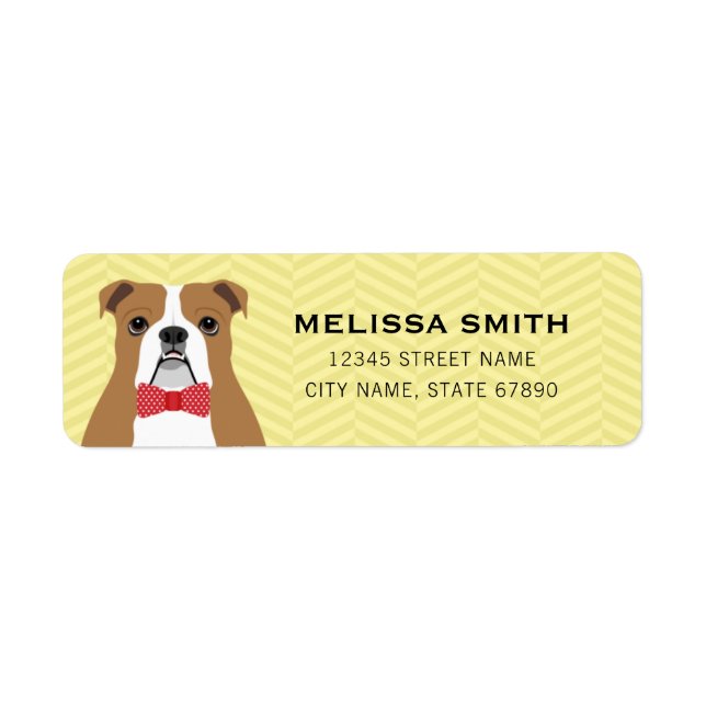 English Bulldog Return Address Labels (Front)