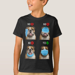 English Bulldog Right Wear Face Mask Tank Top