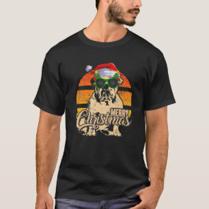 English Bulldog Santa Christmas Vintage Bulldog Xm T-Shirt
