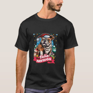 English Bulldog Santa Claus Coffee Mug Merry Chris T-Shirt