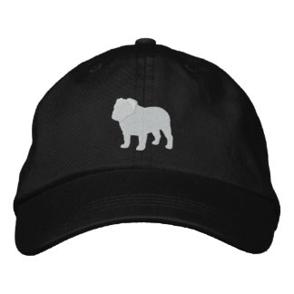 English Bulldog Silhouette | Cool Dog Lover's Embroidered Hat