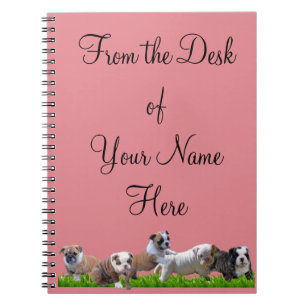 English Bulldog Spiral Notebook
