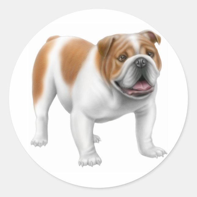 English Bulldog Sticker (Front)