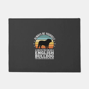 English Bulldog Sunset Be Yourself Dog Doormat