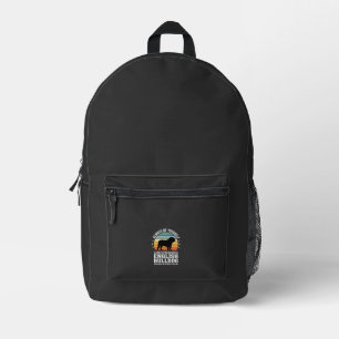English Bulldog Sunset Be Yourself Dog Printed Backpack