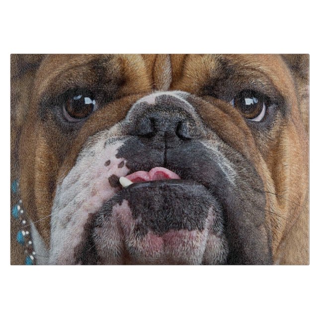 English Bulldog  Throw Pillow Cutting Board (Front)