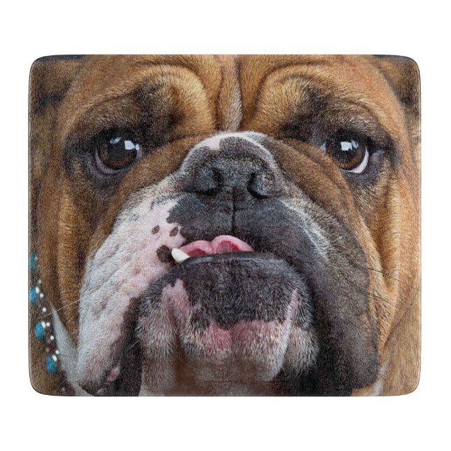 English Bulldog  Throw Pillow Cutting Board (Front)