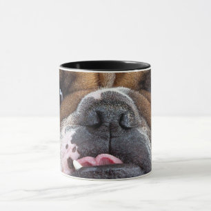 English Bulldog Throw Pillow Mug