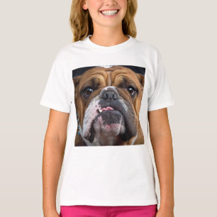 English Bulldog Throw Pillow T-Shirt