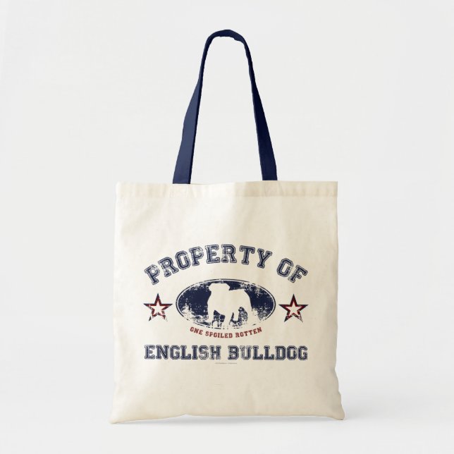 English Bulldog Tote Bag (Front)