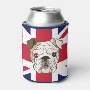 English Bulldog & Union Jack Can Cooler