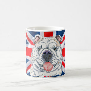 English Bulldog Union Jack Cheers Mate Coffee Mug