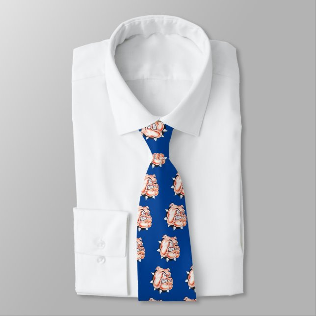 English Bulldog with Collar Neck Tie (Tied)