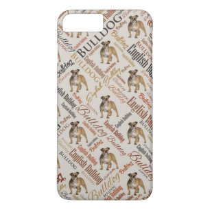 English Bulldog Word Art Case-Mate iPhone Case