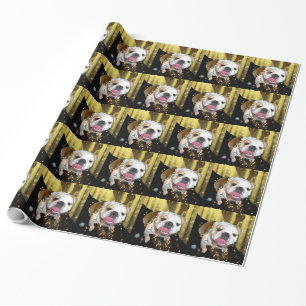 English Bulldog wrapping paper