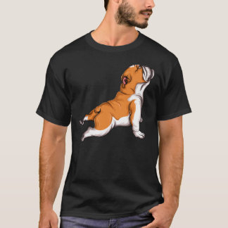 English Bulldog Yoga Dog Lover Namaste Funny Women T-Shirt