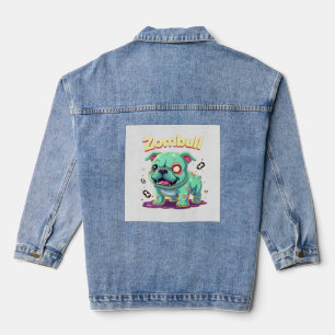 English Bulldog Zombie Dog Halloween Essential T-S Denim Jacket