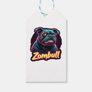 English Bulldog Zombie Dog Halloween Essential T-S Gift Tags