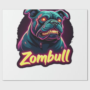 English Bulldog Zombie Dog Halloween Essential T-S Wrapping Paper