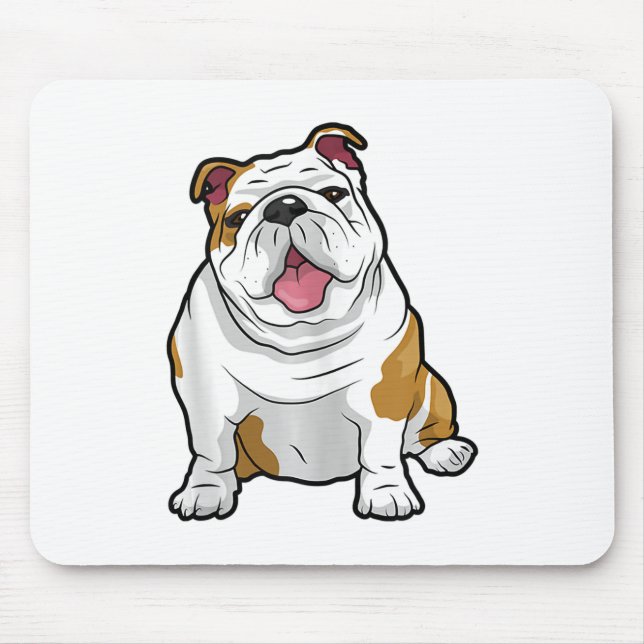 ENGLISH BULLDOGS Awesome Funny Bulldog Pups Dogs Mouse Pad (Front)
