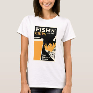 English Classic Fish And Chips T-Shirt