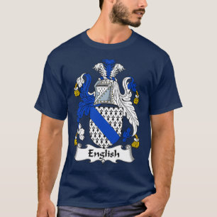 English Coat of Arms Family Crest  T-Shirt