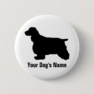 English Cocker Spaniel イングリッシュ・コッカー・スパニエル 6 Cm Round Badge