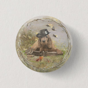 English Cocker Spaniel 3 Cm Round Badge